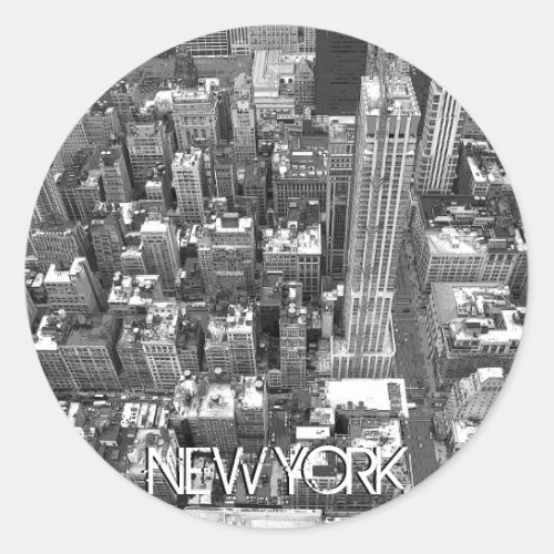 New York Stickers New York Cityscape Souvenirs