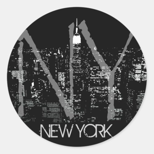 New York Stickers New York Skyline Souvenirs