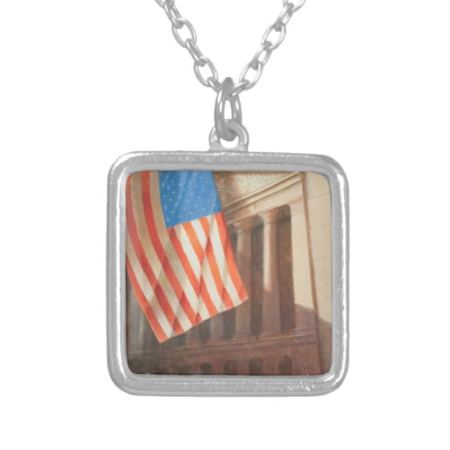 New York Stock Exchange 2010 Silver Plated Necklace (Front)