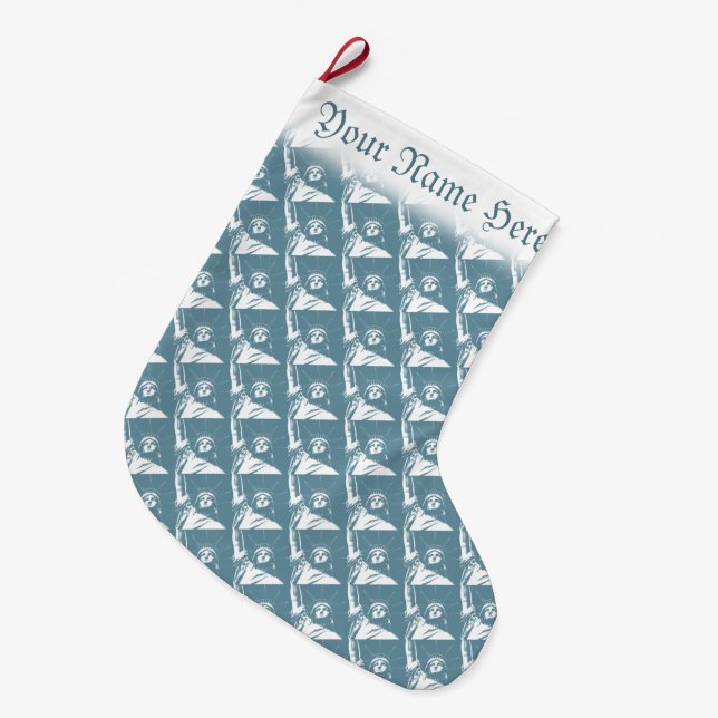 New York Stocking New York Christmas Stocking (Front (Hanging))