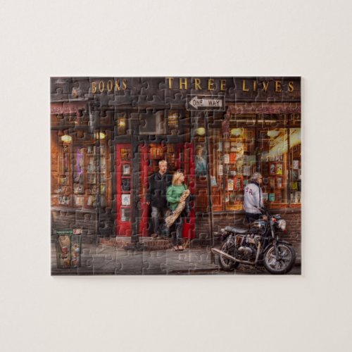 New York _ Store _ Greenwich Village _ Three Lives Jigsaw Puzzle