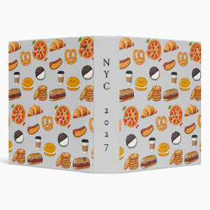 New York Street Food 3 Ring Binder