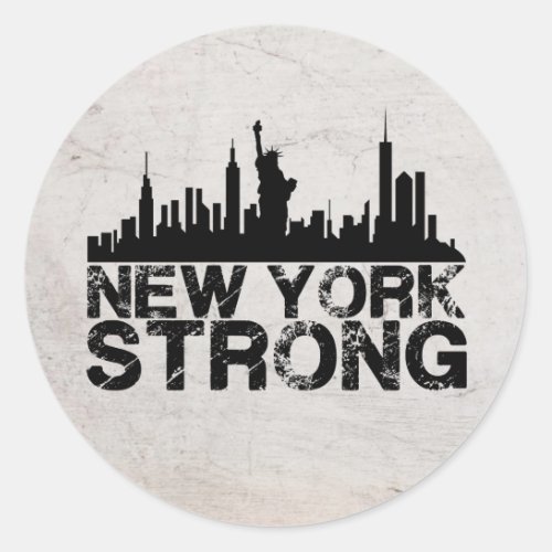 New York Strong Rectangular Sticker