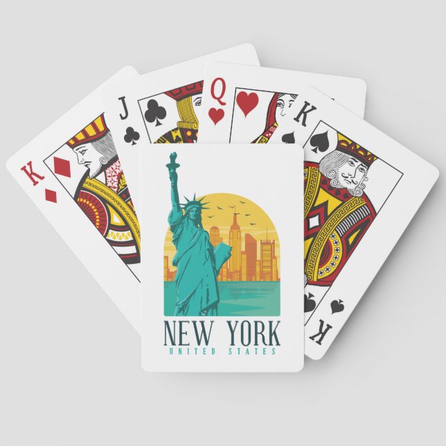 New York Stylish Skyline    Poker Cards (Back)