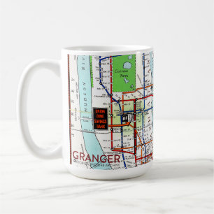 New York Subway Map 15 oz Classic White Mug