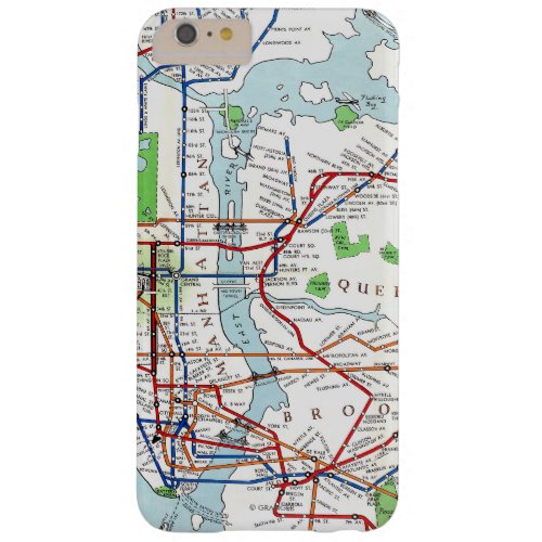 New York Subway Map 1940 Barely There iPhone 6 Plus Case