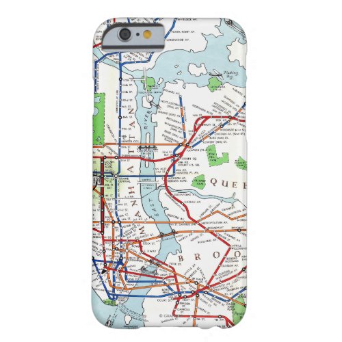 New York Subway Map 1940 Barely There iPhone 6 Case