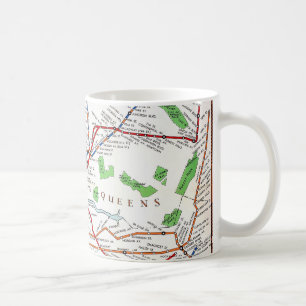 New York: Subway Map, 1940 Coffee Mug