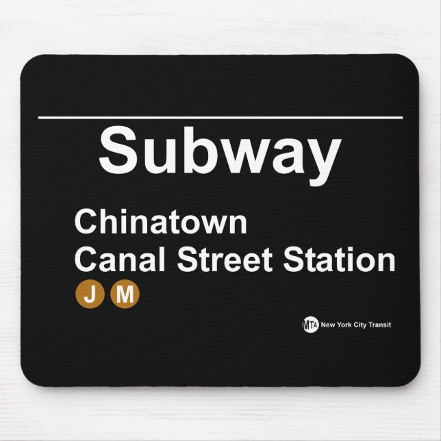 New York Subway Station Mouse Pad (Front)