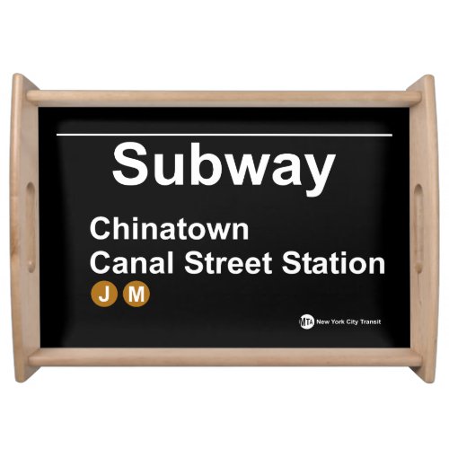 New York Subway Station Serving Tray