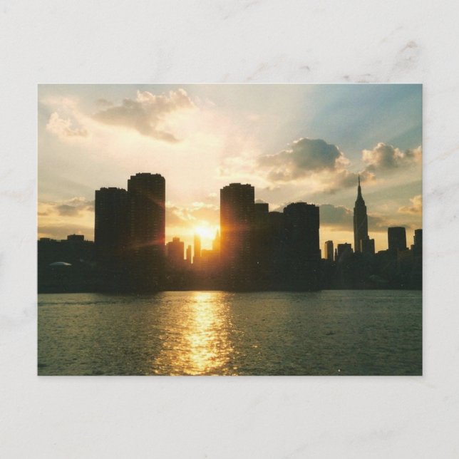 New York Sunset Postcard (Front)