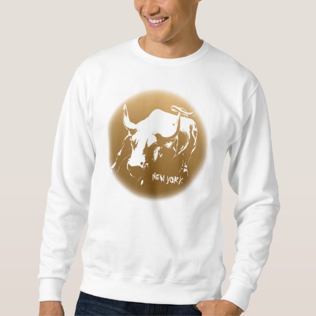 New York Sweatshirt NYC Bull Souvenir Shirt (Front)