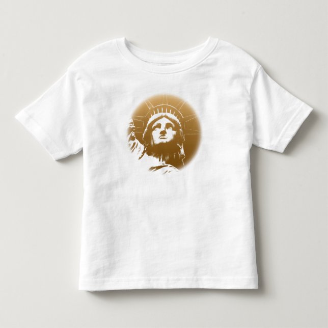 New York T-shirt Baby Statue of Liberty Baby Shirt (Front)