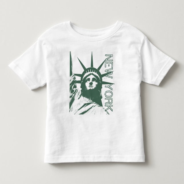 New York T-shirt Baby Statue of Liberty Baby Shirt (Front)