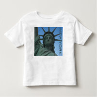 New York T-shirt Baby Statue of Liberty Baby Shirt