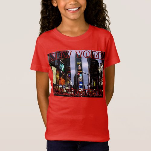 New York T_shirt Kids Custom NY Souvenir Shirt