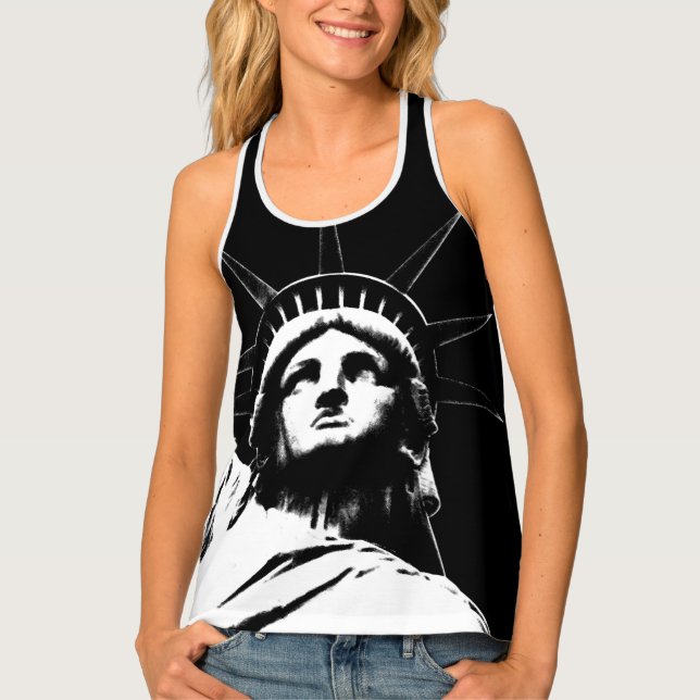 New York Tank Top Statue of Liberty NYC Art Shirts (Front)