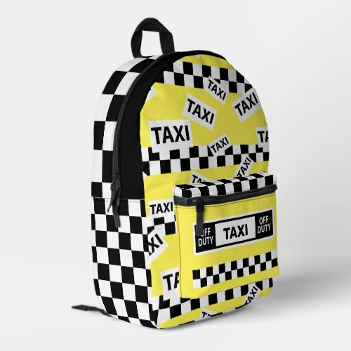 New York Taxi Driver Printed Backpack
