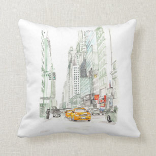 New York City Taxi Pillows - Decorative & Throw Pillows ...