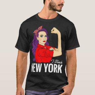 New York Teacher Appreciation Gift Red For Ed NY R T-Shirt