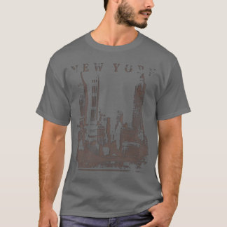 New York Tee with Skyscrape Silhuette