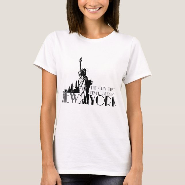 New York, the city that never sleeps T-Shirt (Front)