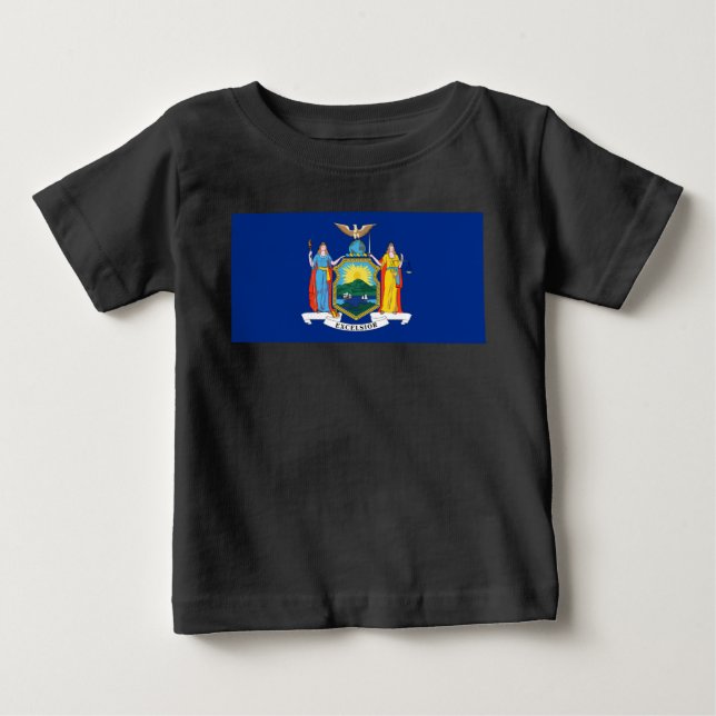 New York: The Empire State, Home Big Apple Flag Baby T-Shirt (Front)