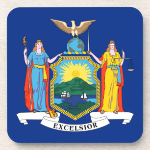 New York: The Empire State, Home Big Apple Flag Beverage Coaster