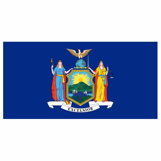 New York: The Empire State, Home Big Apple Flag Cutout (Front)