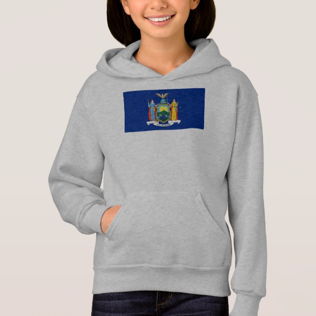New York: The Empire State, Home Big Apple Flag Hoodie (Front)
