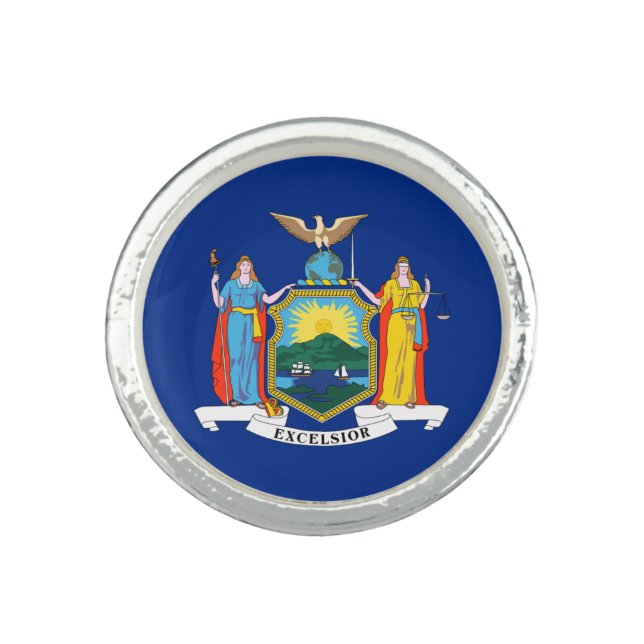 New York: The Empire State, Home Big Apple Flag Ring (Front)