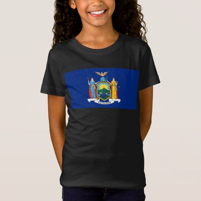 New York: The Empire State, Home Big Apple Flag T-Shirt (Front)