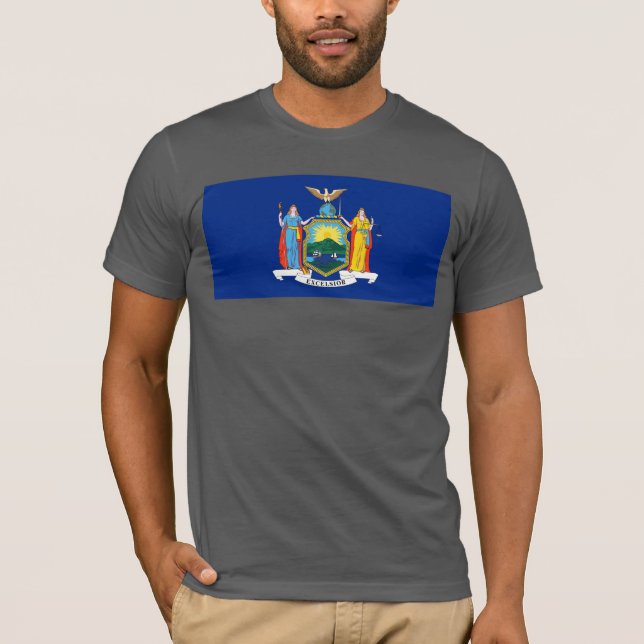 New York: The Empire State, Home Big Apple Flag T-Shirt (Front)