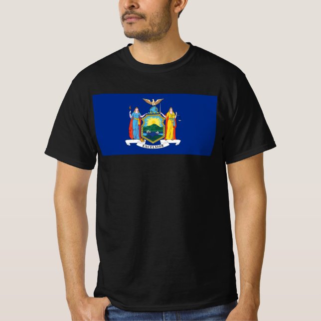New York: The Empire State, Home Big Apple Flag T-Shirt (Front)