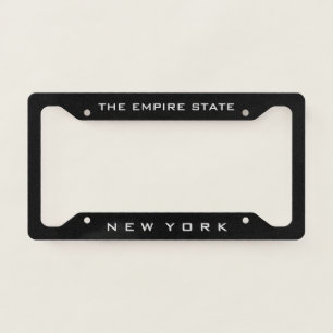 New York The Empire State License Plate Frame