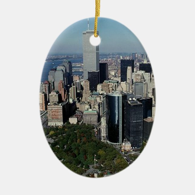 New York The Twin Towers NYC keepsake ornament (Front)