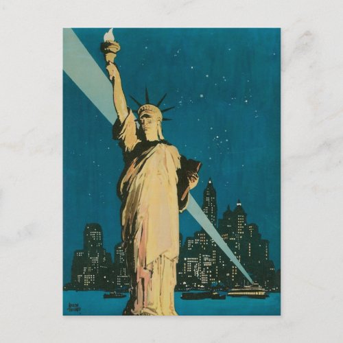New York The Wonder City of the World Poster Postcard