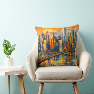 New York Throw Pillow