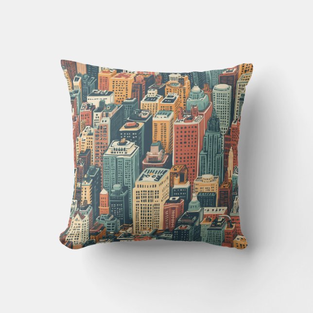 New York Throw Pillow (Front)
