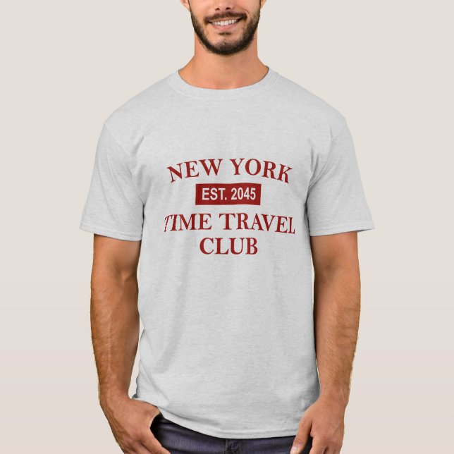New York Time Travel Club Men's T-shirt (Front)