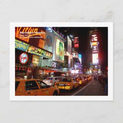 New York Times Square Postcard