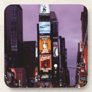 New York Times Square traffic at night Coaster