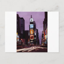 New York Times Square traffic at night