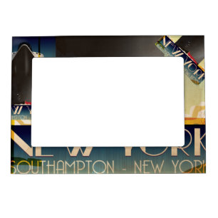 New York To Southampton Magnetic Picture Frame