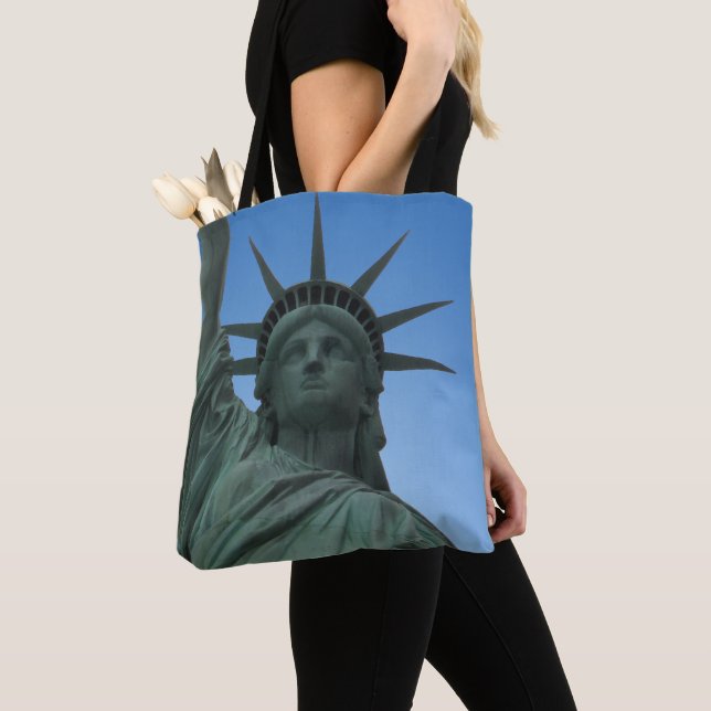 New York Tote Bag Custom Statue of Liberty Bag (Close Up)
