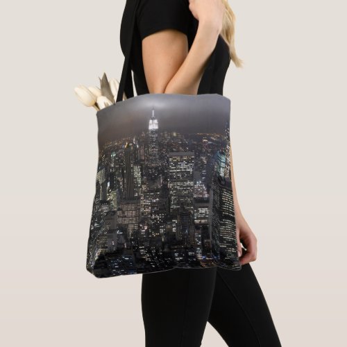 New York Tote Bag Personalized NYC City Lights Bag