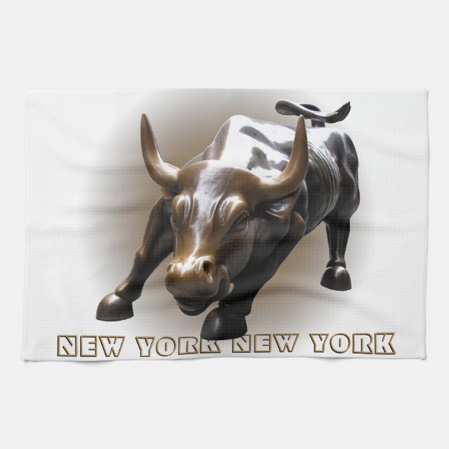 New York Towel Personalized NYC Souvenir Tea Towel (Horizontal)