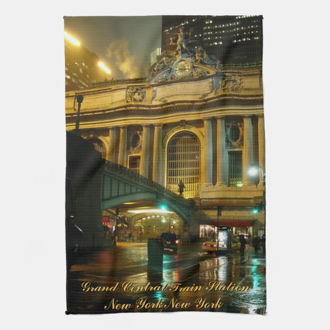 New York Towel Personalized NYC Souvenir Tea Towel (Vertical)