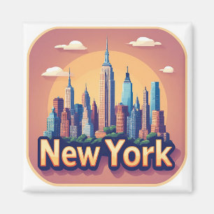 🗽 New york travel Souvenir Memory Magnet
