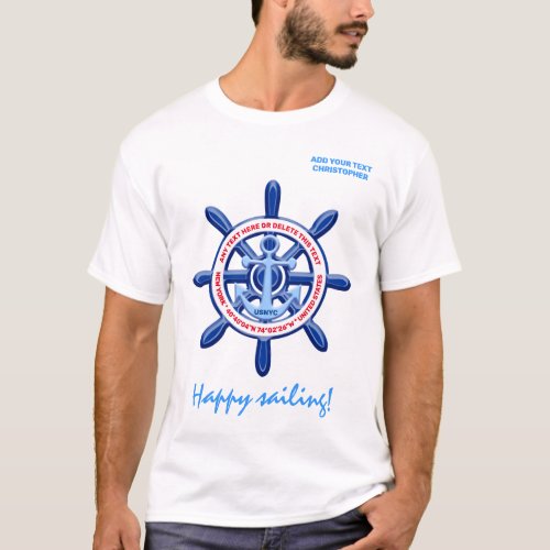 New York United States Customizable Sea Travel T_Shirt